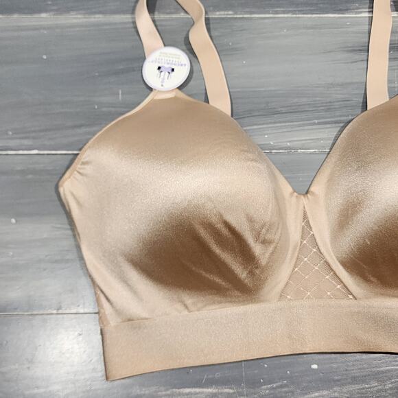 Bali Bra 38DD One Smooth U Bounce Control Wirefree Bra DF3458 Beige - Picture 4 of 9